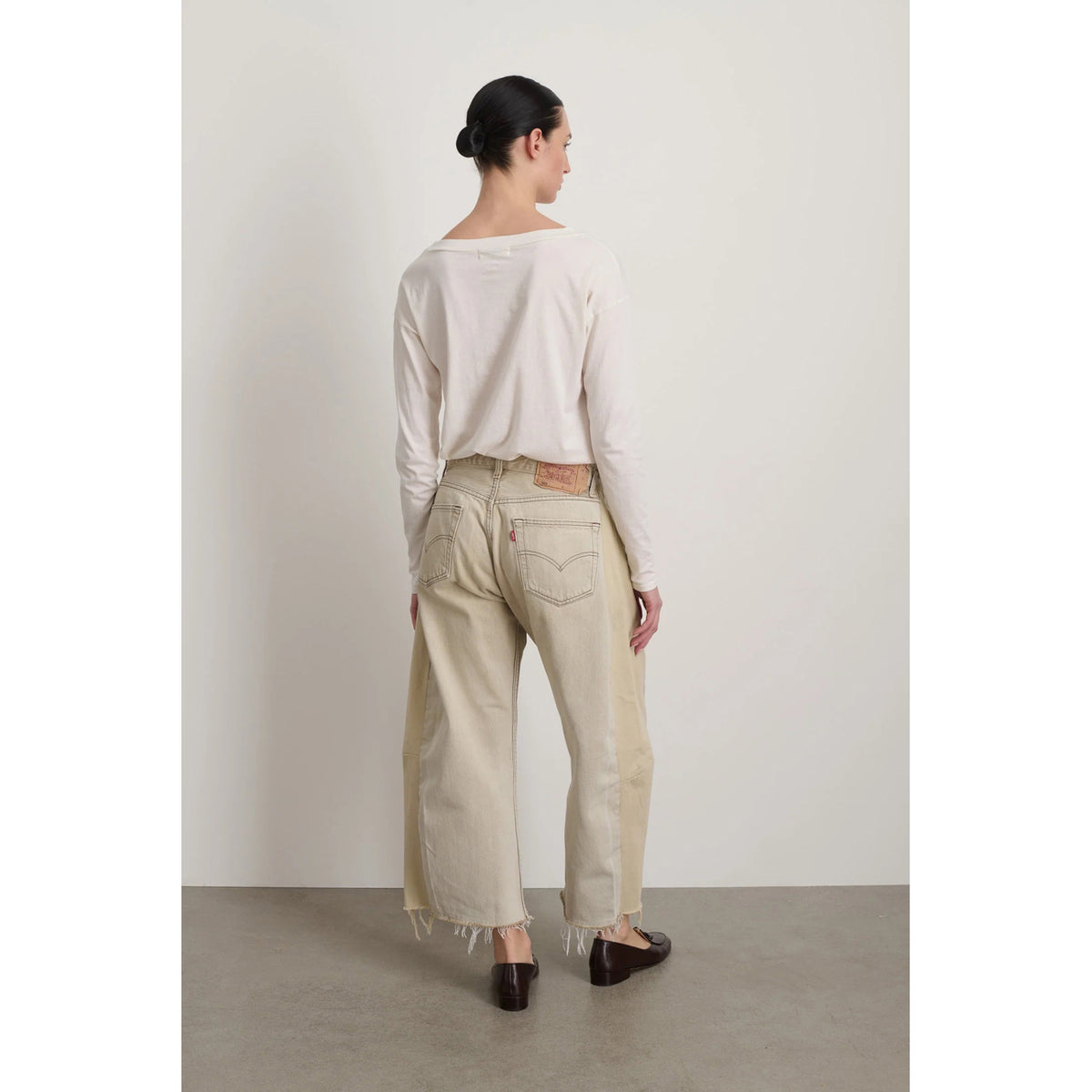デニム・ジーパン B SIDES 'Vintage Lasso' jeans Beige B Sides Vintage Lasso Jean in Ecru – a case of you