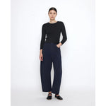 ribbed fine knit in black