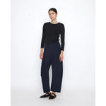 ribbed fine knit in black