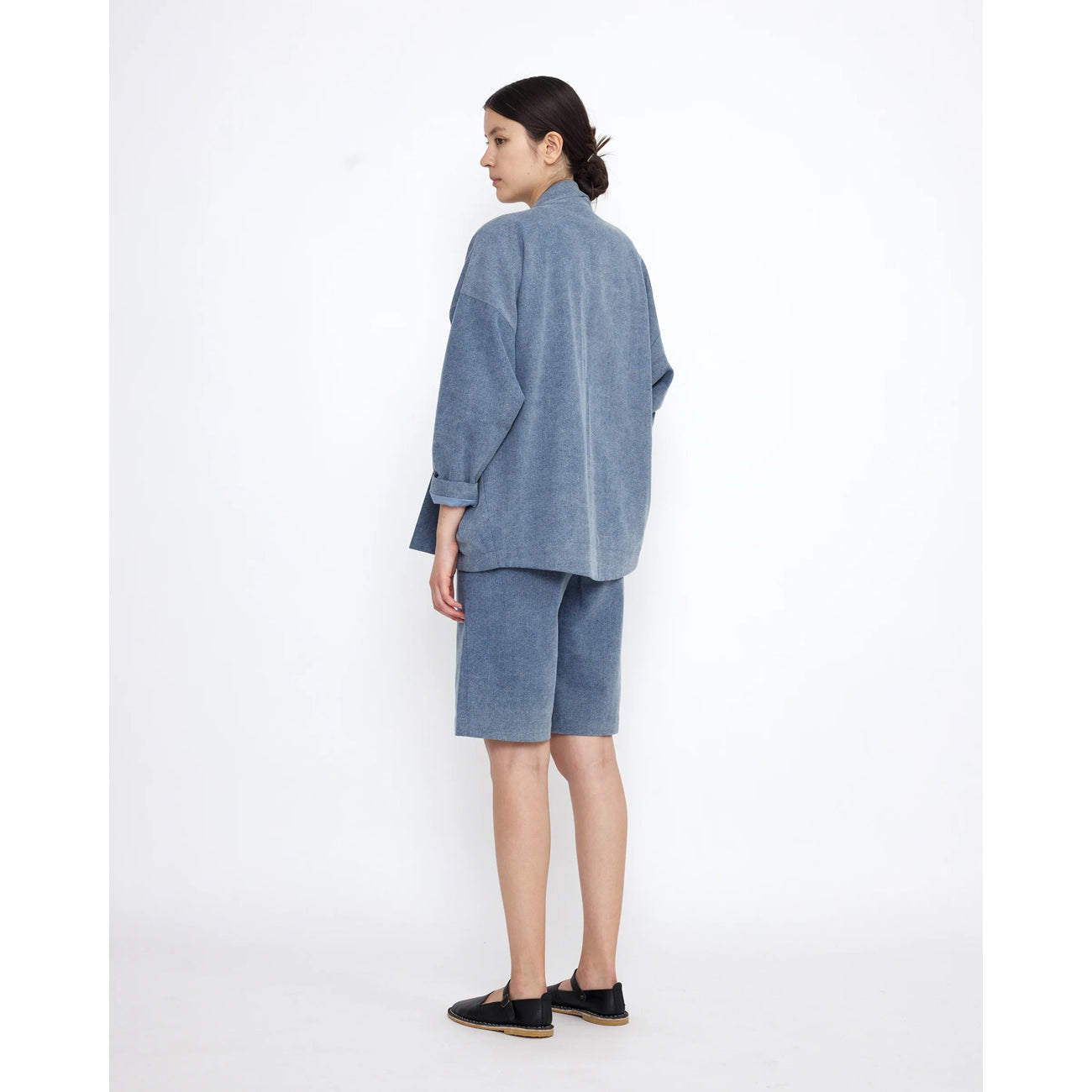 sumo jacket in faded blue denim