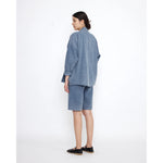 sumo jacket in faded blue denim