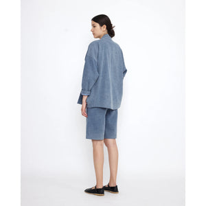 sumo jacket in faded blue denim