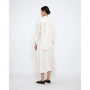 soft prairie skirt in antique white