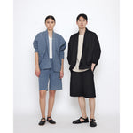 sumo jacket in faded blue denim