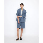 sumo jacket in faded blue denim