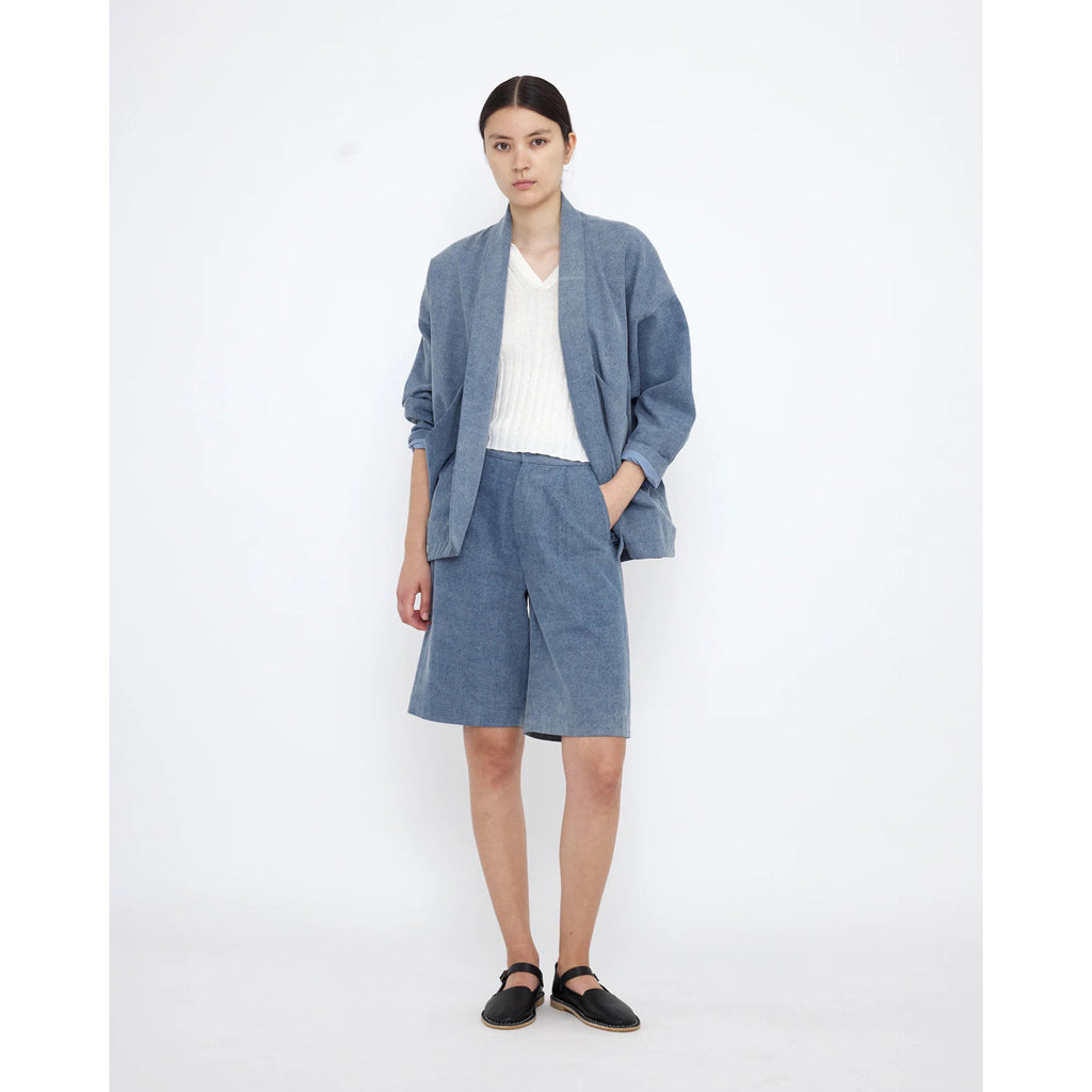 sumo jacket in faded blue denim
