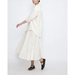 soft prairie skirt in antique white