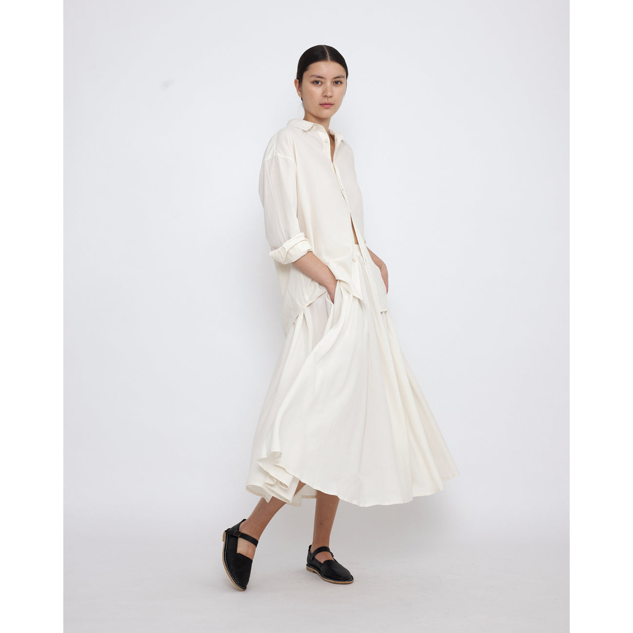 soft prairie skirt in antique white