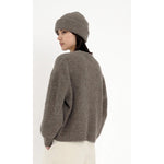 yak beanie in taupe