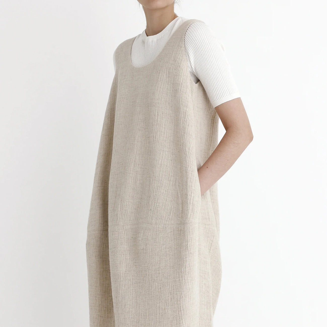 cocoon tent dress in oatmeal