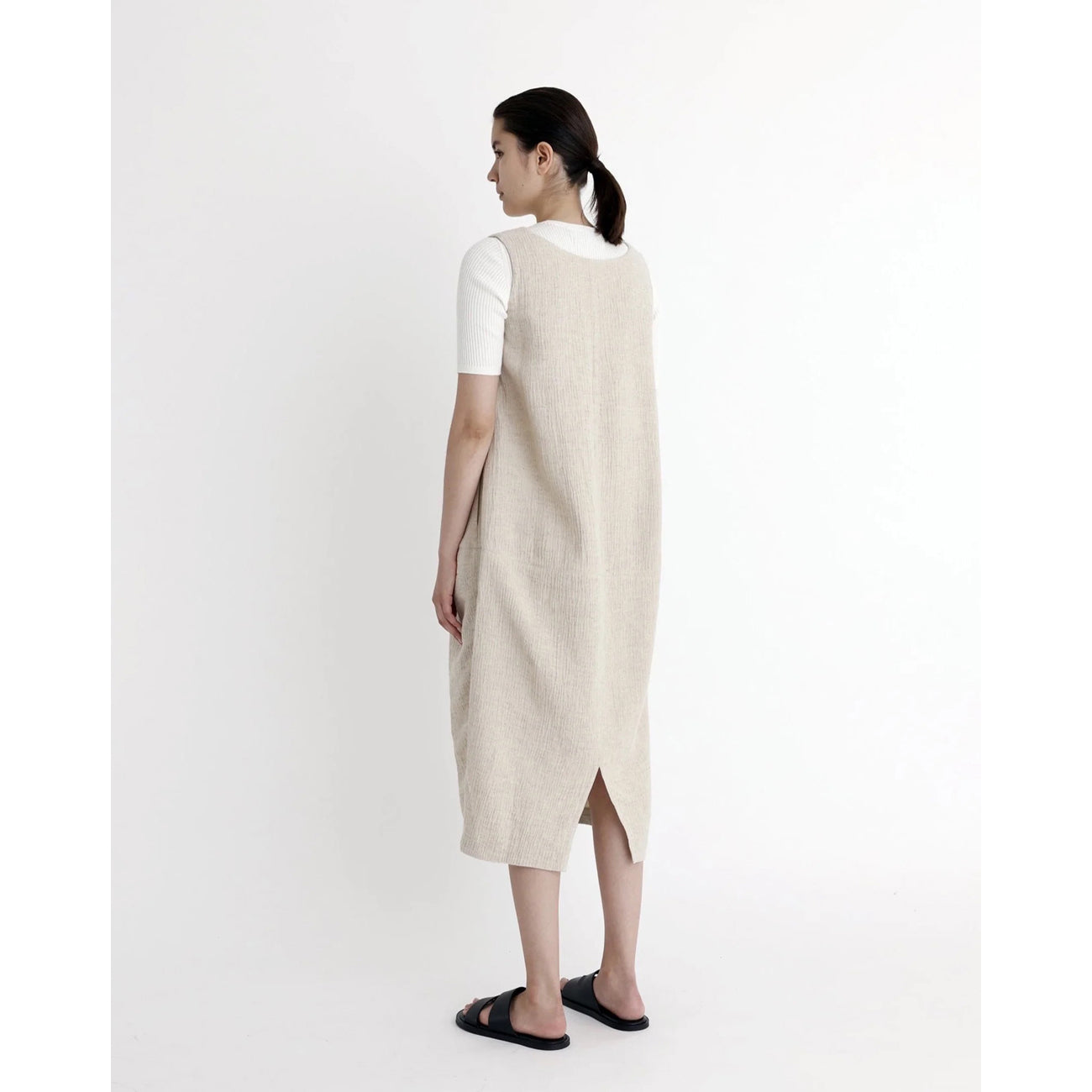 cocoon tent dress in oatmeal