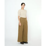 ribbed short sleeves in sand beige