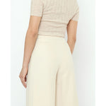wide-legged trouser in off-white