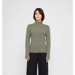 yak mock neck in pistachio