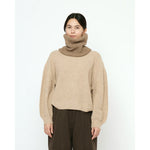 ring scarf in caramel brown