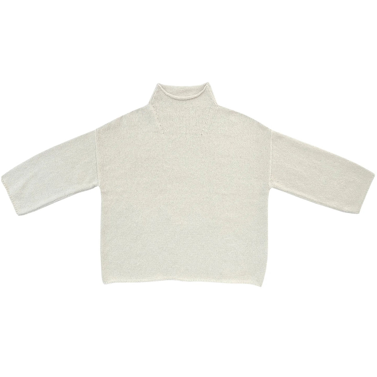 mock turtleneck in natural