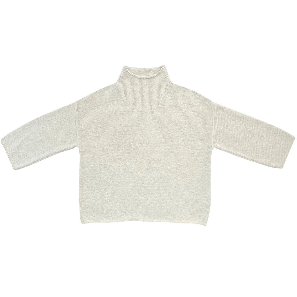 mock turtleneck in natural