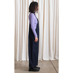 overall jumper in dark denim
