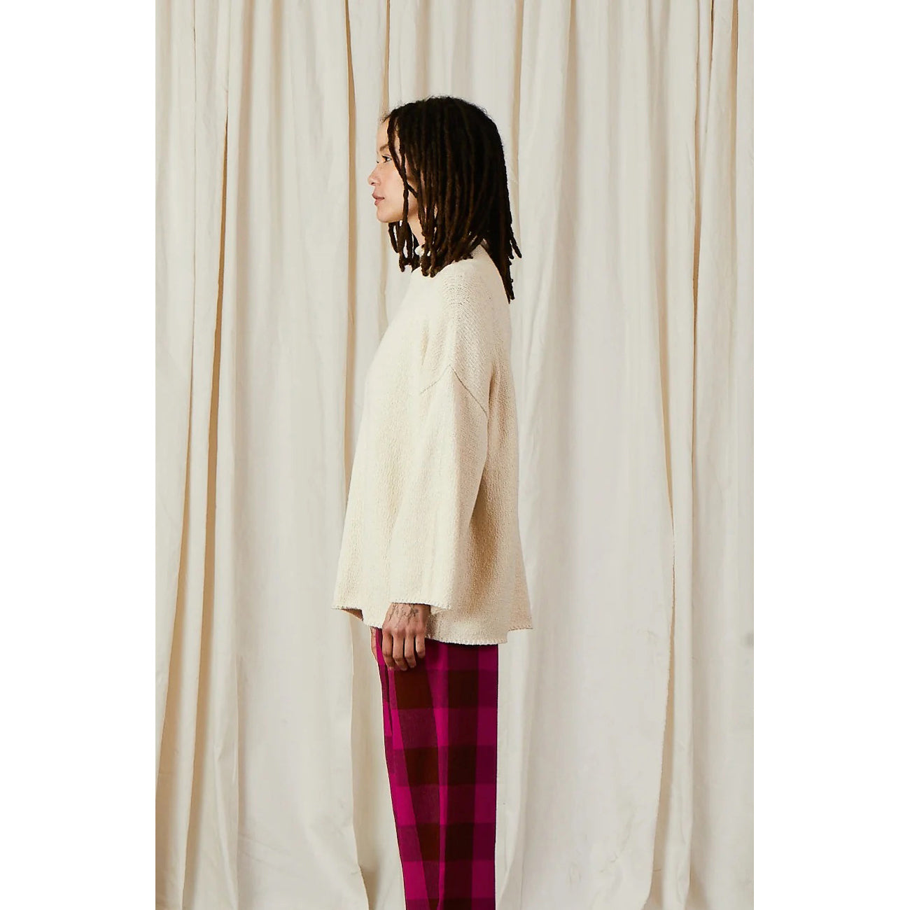 mock turtleneck in natural