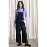 overall jumper in dark denim