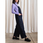 overall jumper in dark denim