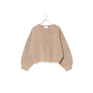 balloon sleeve sweater in deer