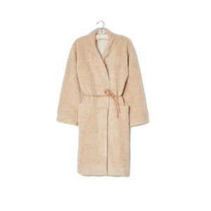 malaga coat in light beige