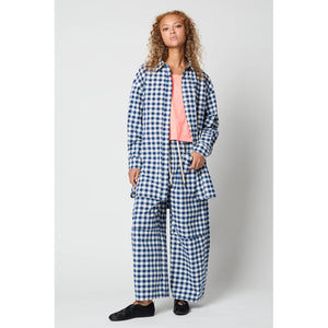 oversized overlay in gingham