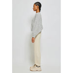 balloon sleeve sweater in watery sky