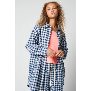 oversized overlay in gingham