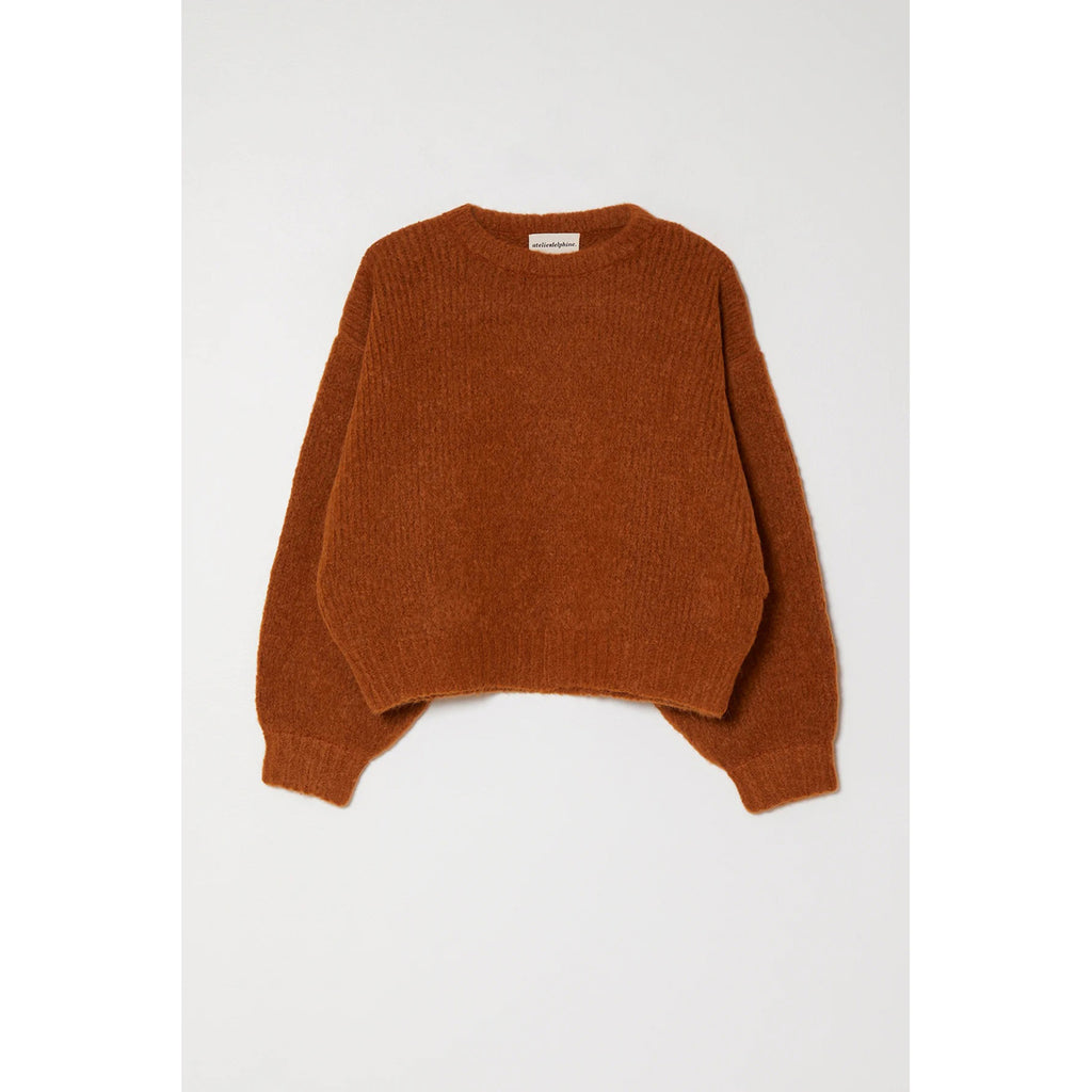 balloon sleeve sweater in honey