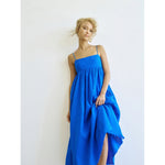 arquette dress in sailor's blue