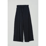 asymmetrical wide trouser in black
