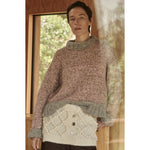 sierra sweater in lavender / stone