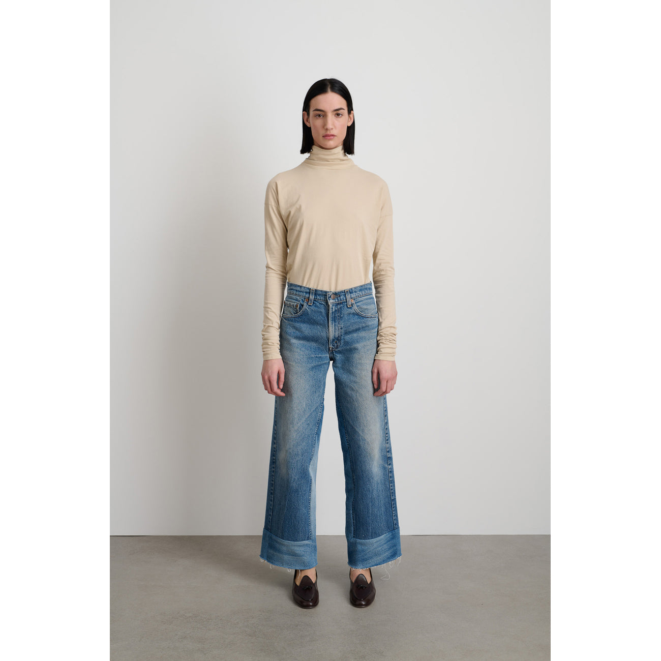 reworked culotte in vintage indigo
