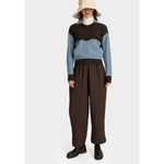luna trouser in brown