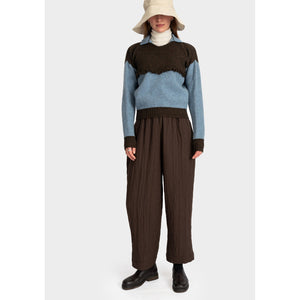 luna trouser in brown