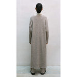 baby alpaca knit dress in taupe