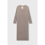 baby alpaca knit dress in taupe