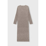 baby alpaca knit dress in taupe