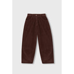 corduroy baggy pants in pardo