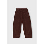 corduroy baggy pants in pardo