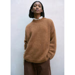 mohair sweater in toffee