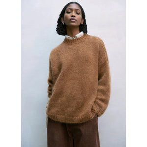 mohair sweater in toffee