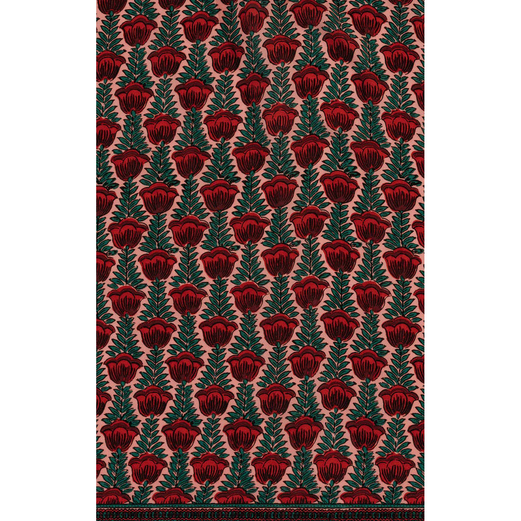 square scarf in tulip venetian red