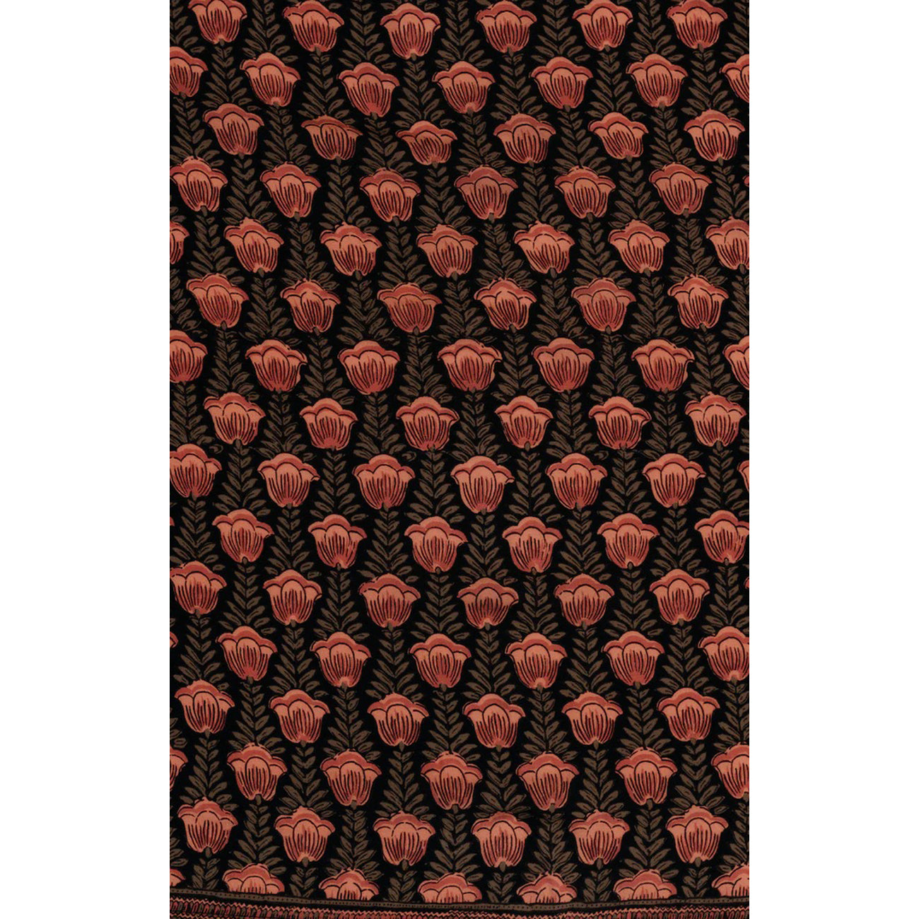 square scarf in tulip kamari black