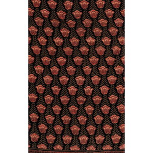 square scarf in tulip kamari black