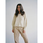 nogu handknit pullover in crema
