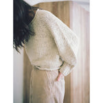 nogu handknit pullover in crema