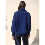 noor turtleneck in cobalt